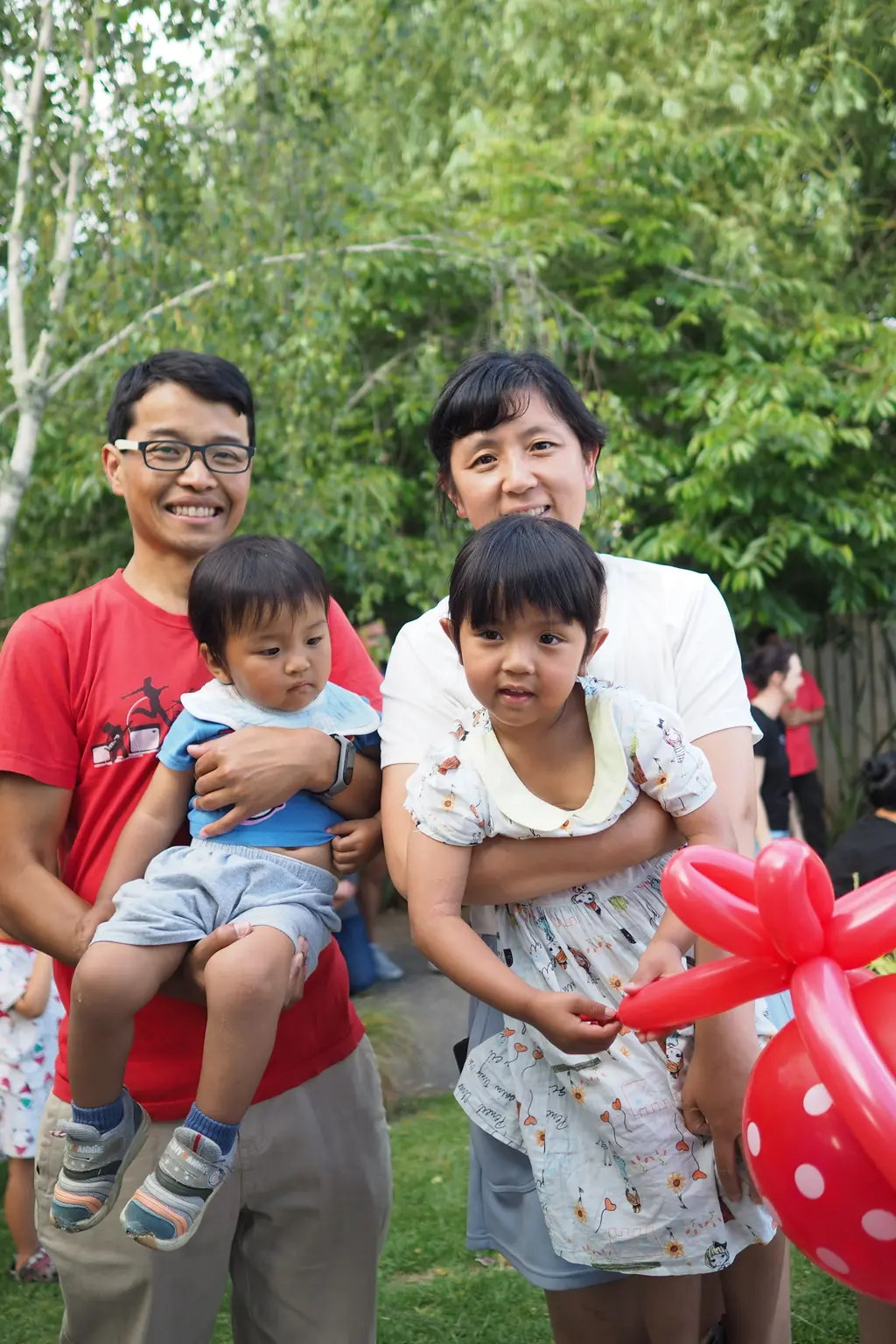 Children playing together outdoors